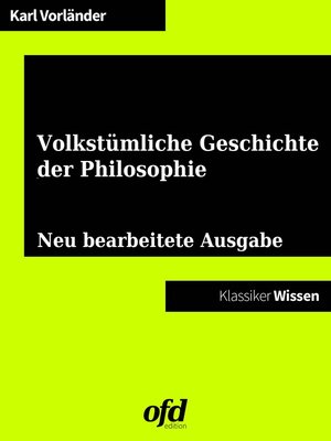 cover image of Eine volkstümliche Geschichte der Philosophie